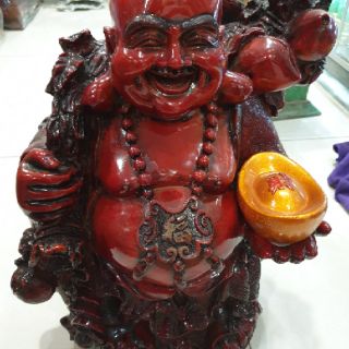 Tượng di lặc bằng bột đá cao 39cm