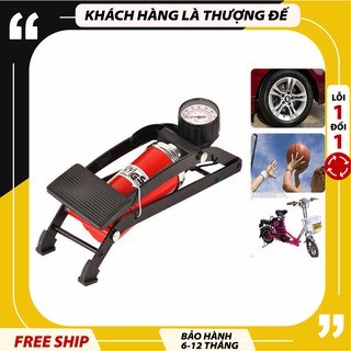 Bơm hơi đạp chân đa năng, bơm hơi đạp chân đa năng cho ô tô, xe máy, xe đạp