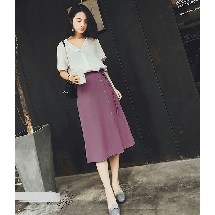 Chân Váy Phối Nút Fashion | BigBuy360 - bigbuy360.vn