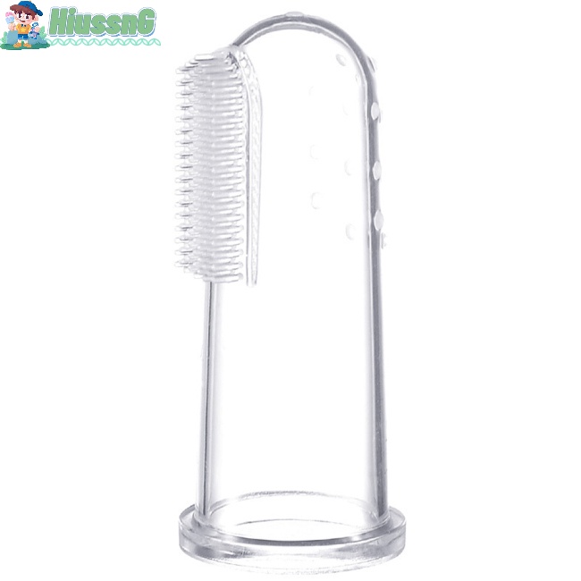 Bộ 2 Bàn Chải Đánh Răng Và Bao Ngón Tay Bằng Silicon Mềm Cho Bé