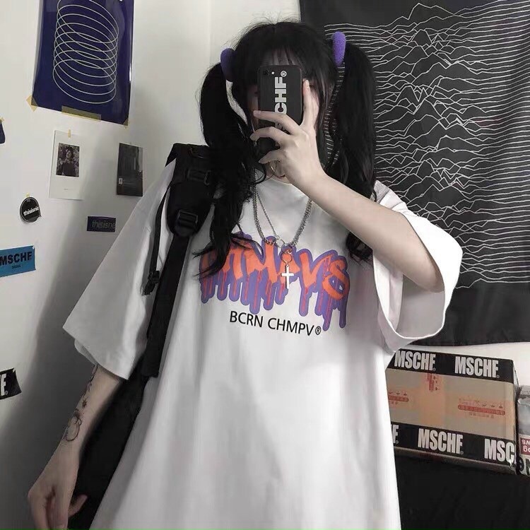 Áo Thun Nữ Form Rộng Tay Lỡ In Chữ Cá Tính Mẫu Mới HOT - ĐĂNG QUANG FASHION