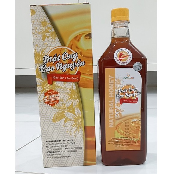 Mật ong nguyên chất Highland Bee 1 lít