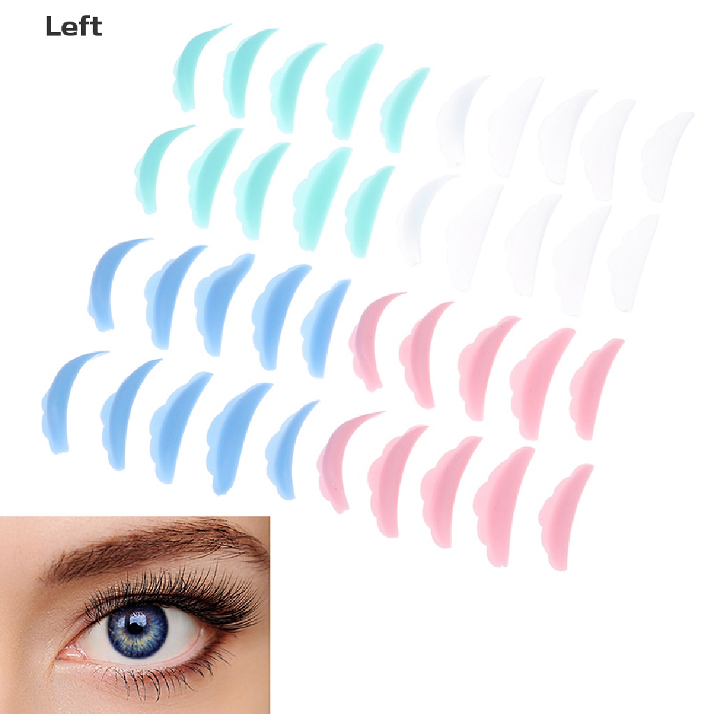 Bộ 10 Đệm Silicone Tái Chế Làm Cong Lông Mi Dễ Thương