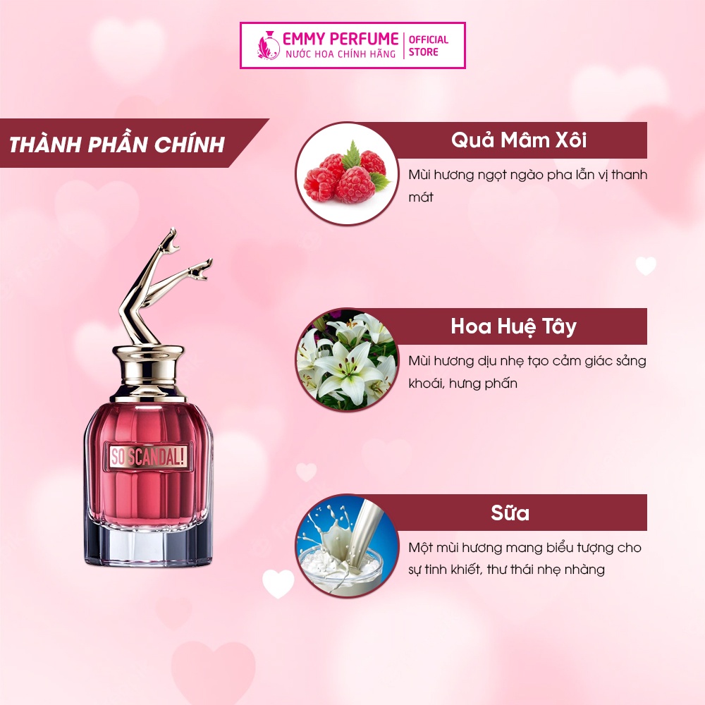 Nước hoa nữ Scandal - So Scandal - Scandal Gold Jean Paul Gaultier EDP - Dầu thơm nữ sang trọng quý phái lưu hương lâu