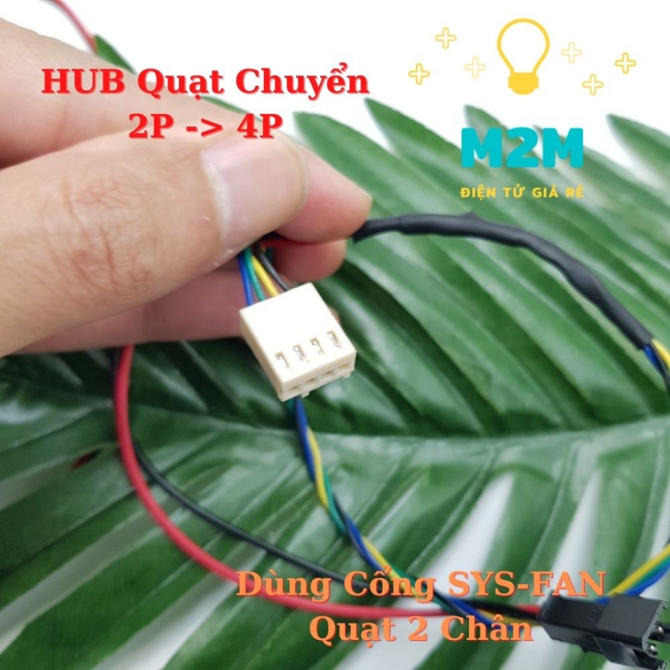 HUB Chuyển Đổi Quạt 2 Chân Sang 4 Chân Cổng SYS-FAN