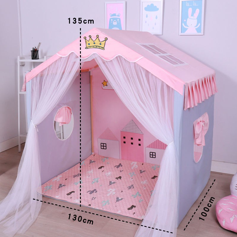 Lều dành cho trẻ em Yizhi trong nhà Công chúa bé gái búp bê ngủ Lâu đài nhỏ Ngôi ngoại cỡ trò chơi <