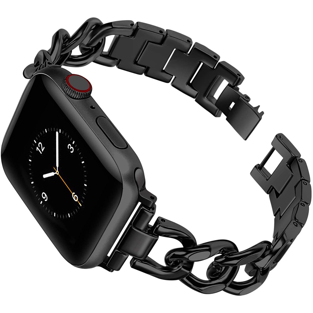 Dây Đeo Inox Dạng Xích Cho Đồng Hồ Thông Minh Apple Watch 44mm 45mm 41mm 40mm 42mm 38mm iWatch 7 SE 6 5 4 3