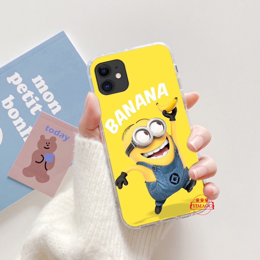 Ốp Điện Thoại tpu Dẻo Họa Tiết Hoạt Hình minion Dễ Thương Cho iphone 6 6s 7 8 plus x xs xr 11 pro max 217c
