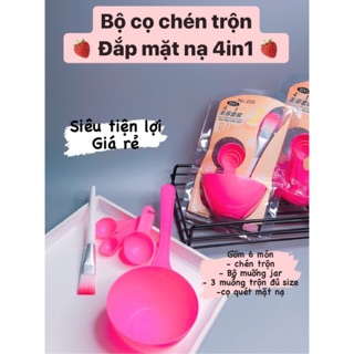 Bộ Dụng Cụ Trộn Mặt Nạ 4 món