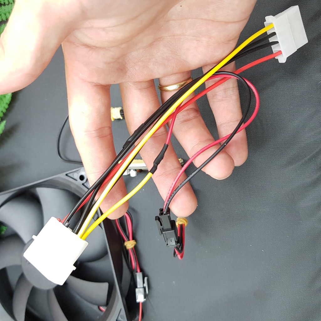 Bộ quạt tản nhiệt chống ồn điều chỉnh tốc độ tự động 9CM 12CM VFAN VFAN-T12 VFAN-T9