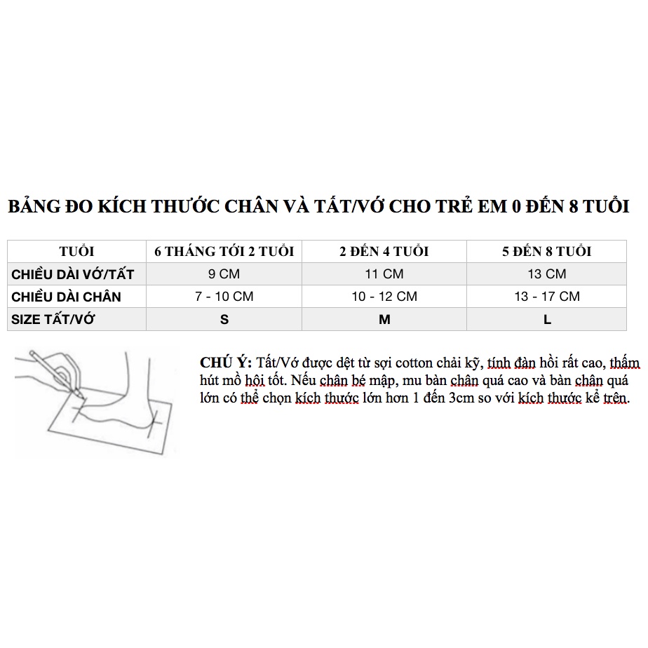 Tất cho bé Bộ 6 đôi chất cotton cao cấp BEGEN - Có size ở ảnh cuối