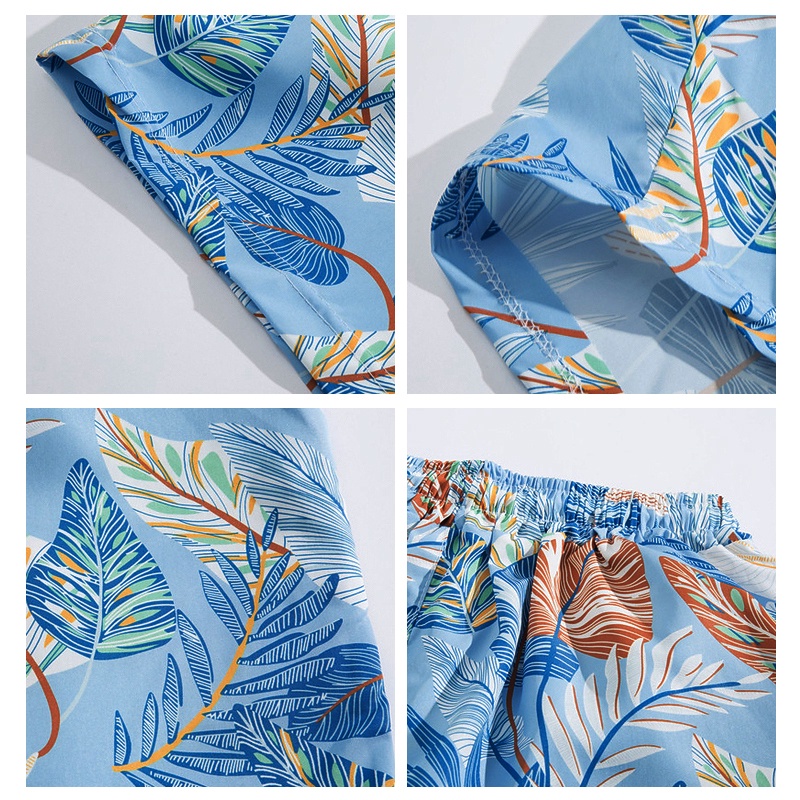 Quần short nam phong cách resort, đi biển bên bờ biển, màu sắc, free size cho nam và nữ, ba màu lựa chọn