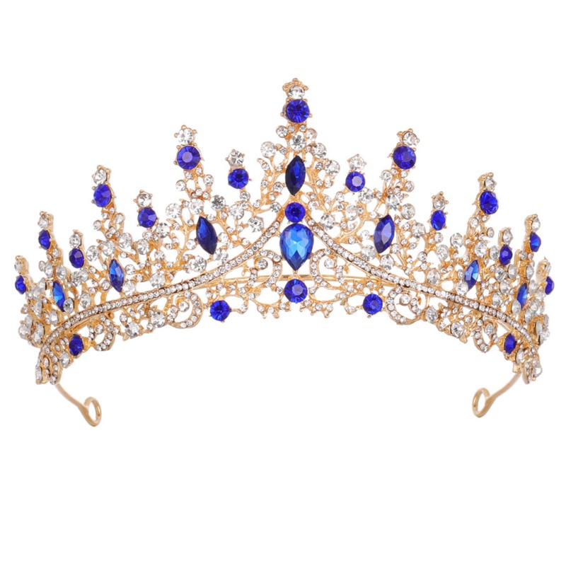 Băng Đô Vương Miện Và Vương Miện Đính Đá Pha Lê Phong Cách Baroque Dành Cho Bé Gái