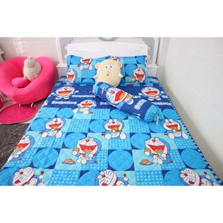 Ga trải giường poly cotton 1m6 doremon