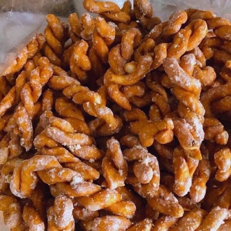 1Kg quẩy Xoắn tẩm đường Dây Thừng Hàng Ngon, loại to Đặc Biệt, giòn xốp