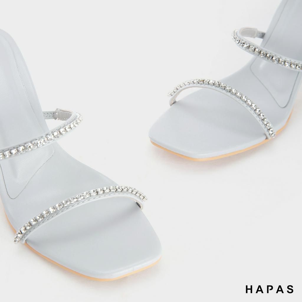 Guốc Lê Hai Quai Đá Tròn 7P HAPAS - GL23039