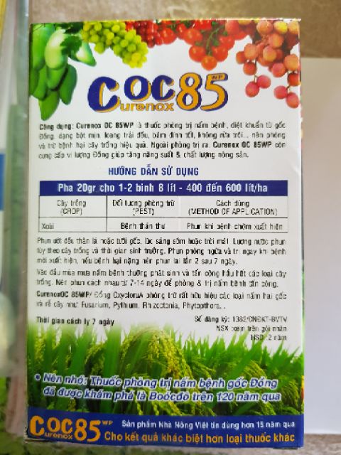 Thuốc trừ bệnh Coc 85 WP (gói 20g)