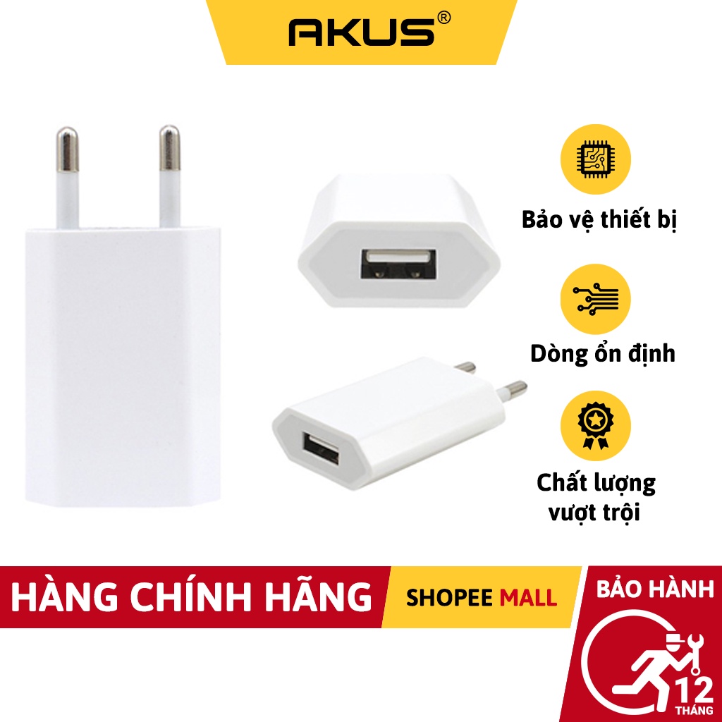 Củ sạc IPdẹt Akus SD01-HÀNG BẢO HÀNH 12 THÁNG-Akus