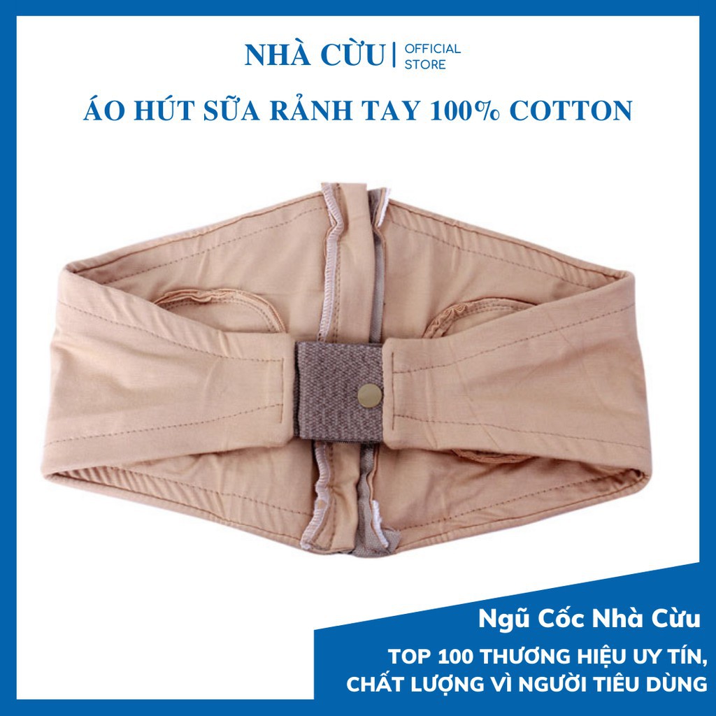 Áo hút sữa rảnh tay 100% cotton, ngũ cốc lợi sữa Nhà Cừu