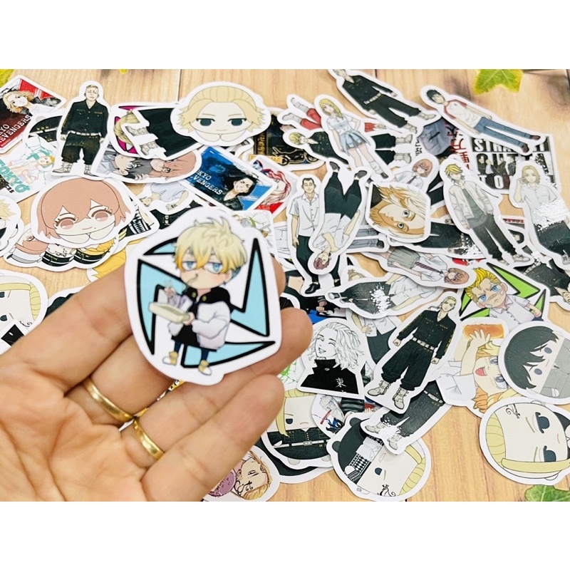 Sticker tokyo revengers 30-60 cái ép lụa chống xước chống nước/ hình dán tokyo revengers /phim trường của takemichi