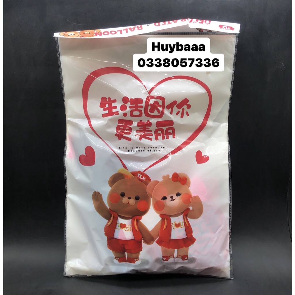 Set Bóng Bay Trang Trí Đám Cưới Happy Wedding Kèm Phụ Kiện Đẹp Siêu Xinh
