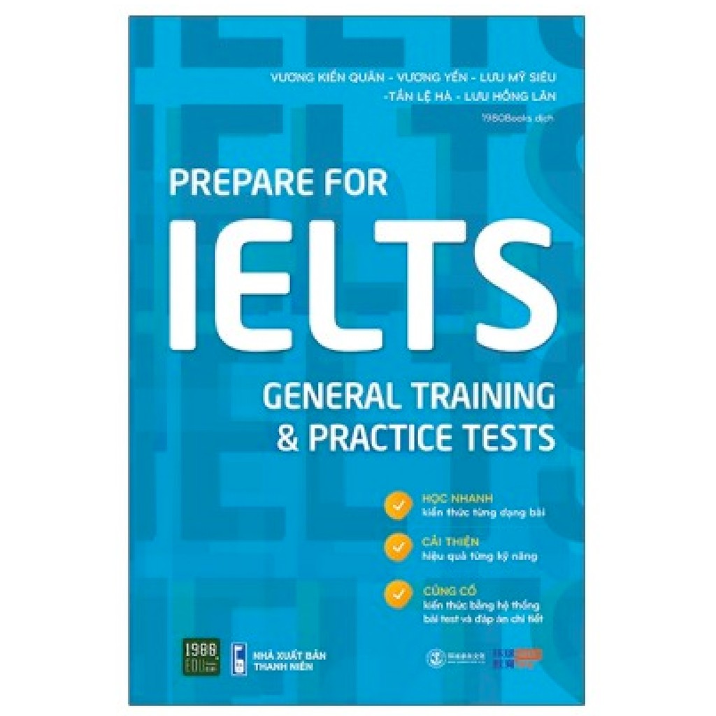 Sách - prepare for IELTS ceneral training & practice tests - 1980 books