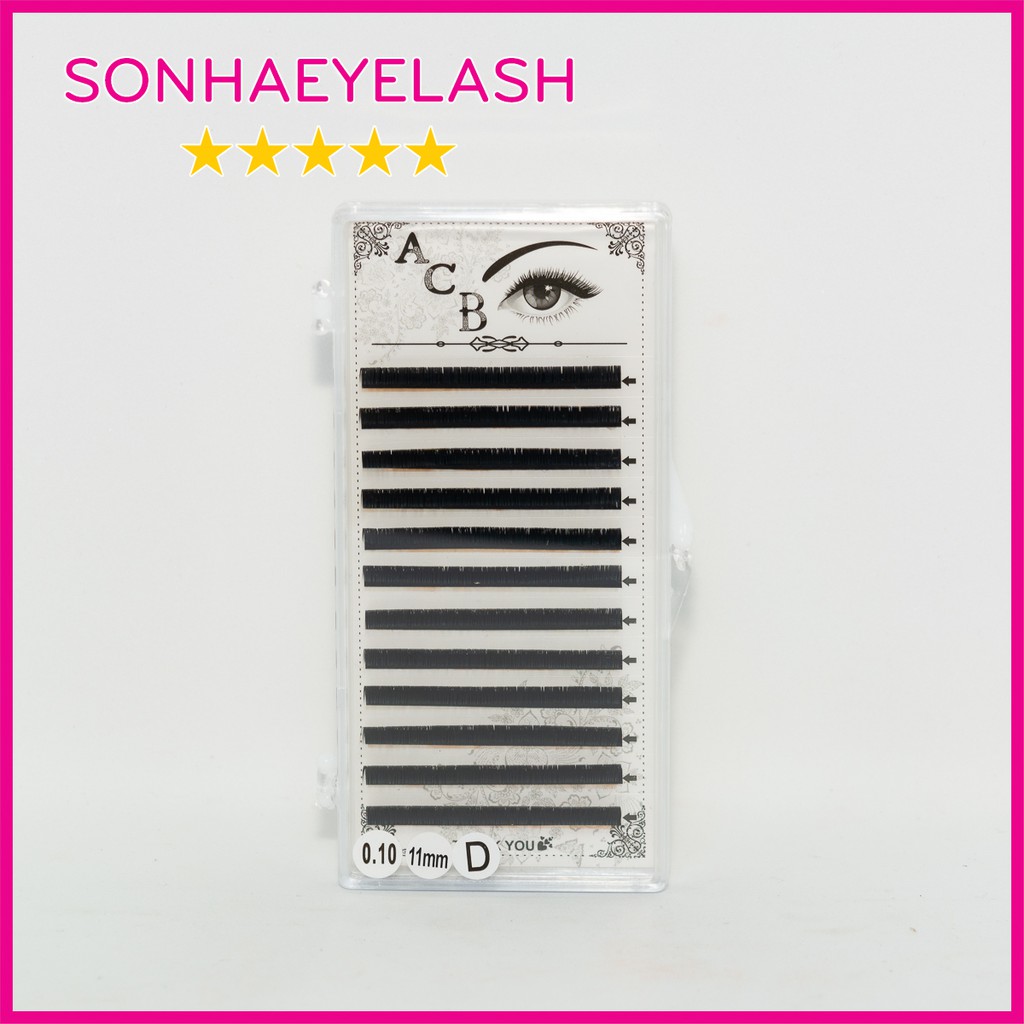 Mi khay độ cong D,chất silk Hàn, mềm dễ bắt keo, Sơn Hà Eyelash