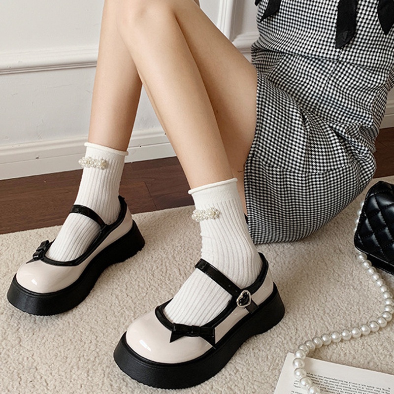 Giày Da Đế Dày Hở Ngón Cỡ Nhỏ Thời Trang Cho Nữ