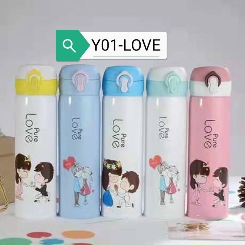 Bình Giữ Nhiệt 500ml Inox 304 Hoạ Tiết Siêu Cute