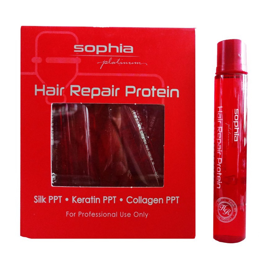 Protein phục hồi tóc hư nát Sophia Platinum Hair Repair Protein 13mlx10 ( thần dược)