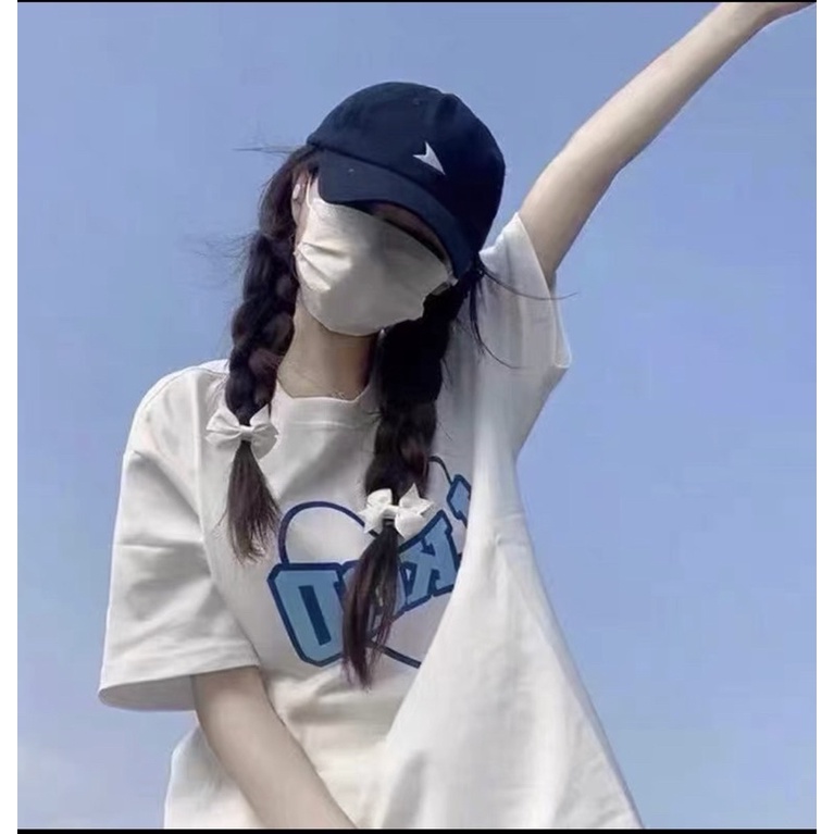Áo trái tim chữ xanh TH6