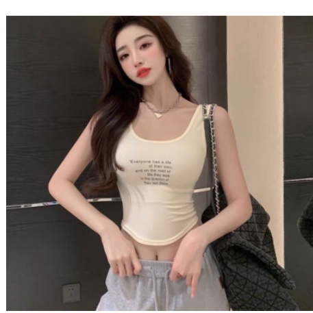 Mẫu mới - Áo 3 lỗ thun tăm in chữ phong cách Hàn Quốc siêu đẹp