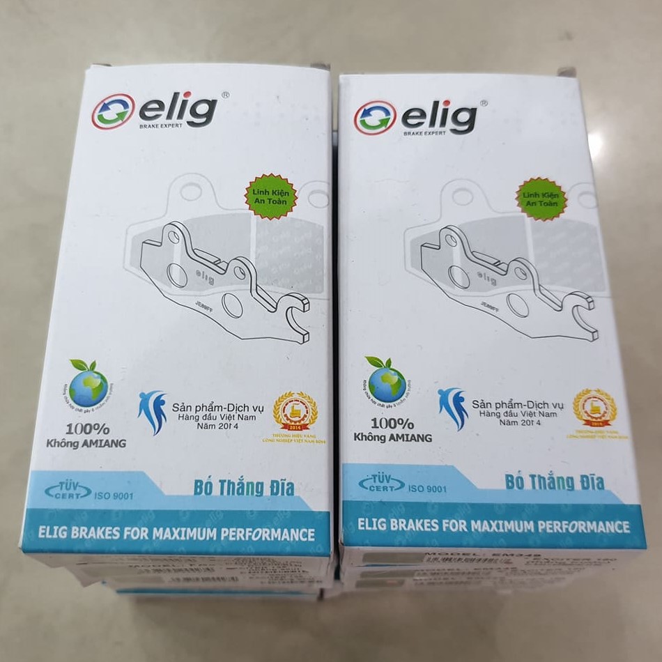 Bố thắng đĩa Elig Exciter 150 Trước + Sau