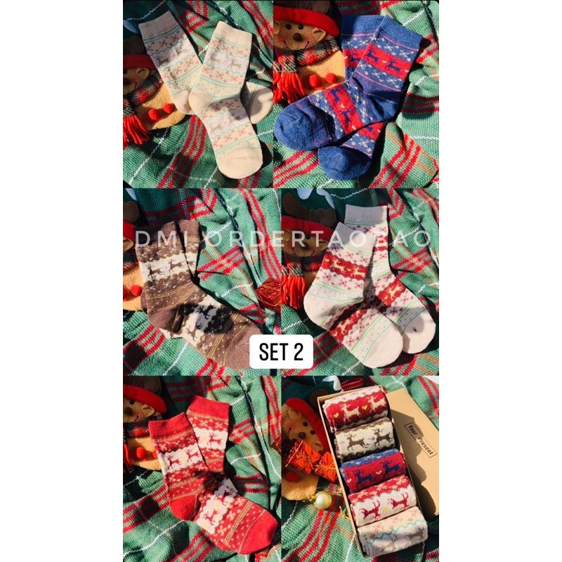 🎄 SET 5 TẤT NOEL full-box siêu xinh 🎄
