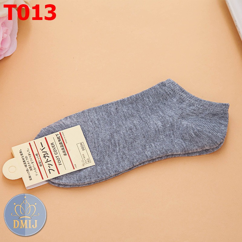 [Vớ nữ cổ thấp] Tất unisex cổ thấp màu trơn nhiều mẫu đáng yêu