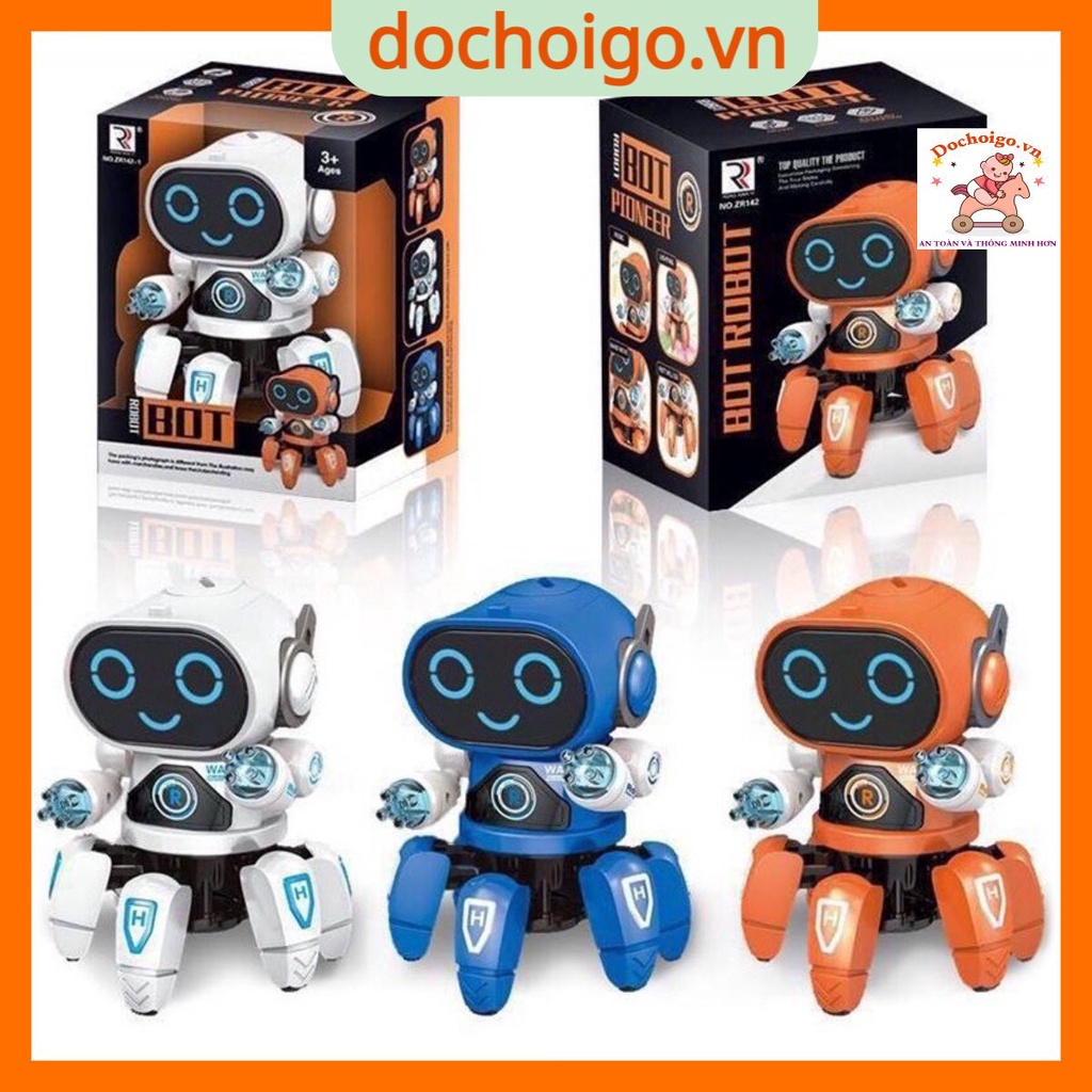 Đồ chơi cho bé robot 6 chân nhảy có đèn nhạc size to hàng đẹp dochoigo.vn