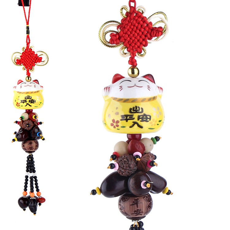 Dây treo xe ô tô mèo thần tài may mắn | Treo xe ô tô trang trí xe hơi (có ảnh thật, video) | BigBuy360 - bigbuy360.vn