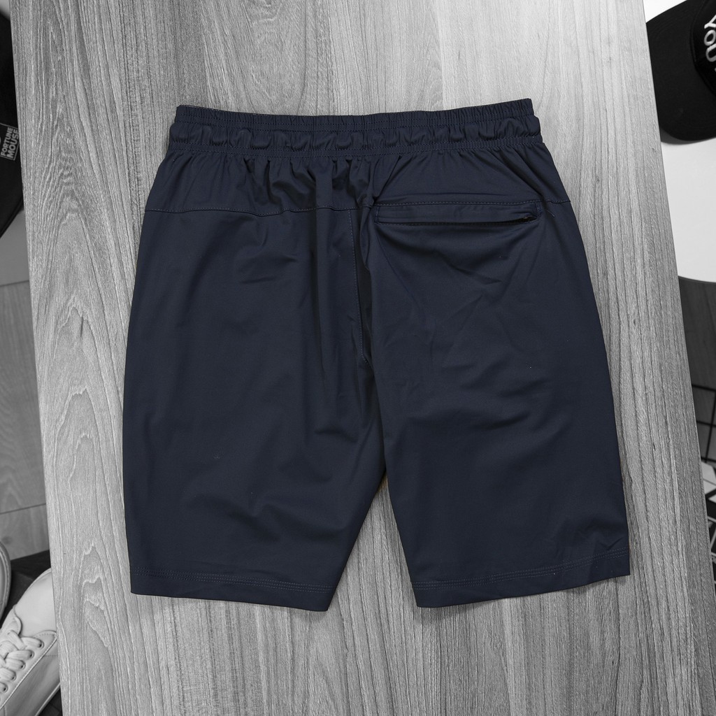 Quần short đùi thể thao nam chất gió co giãn 4 chiều cao cấp thoáng mát mặc mua hè Ni túi zip su | BigBuy360 - bigbuy360.vn