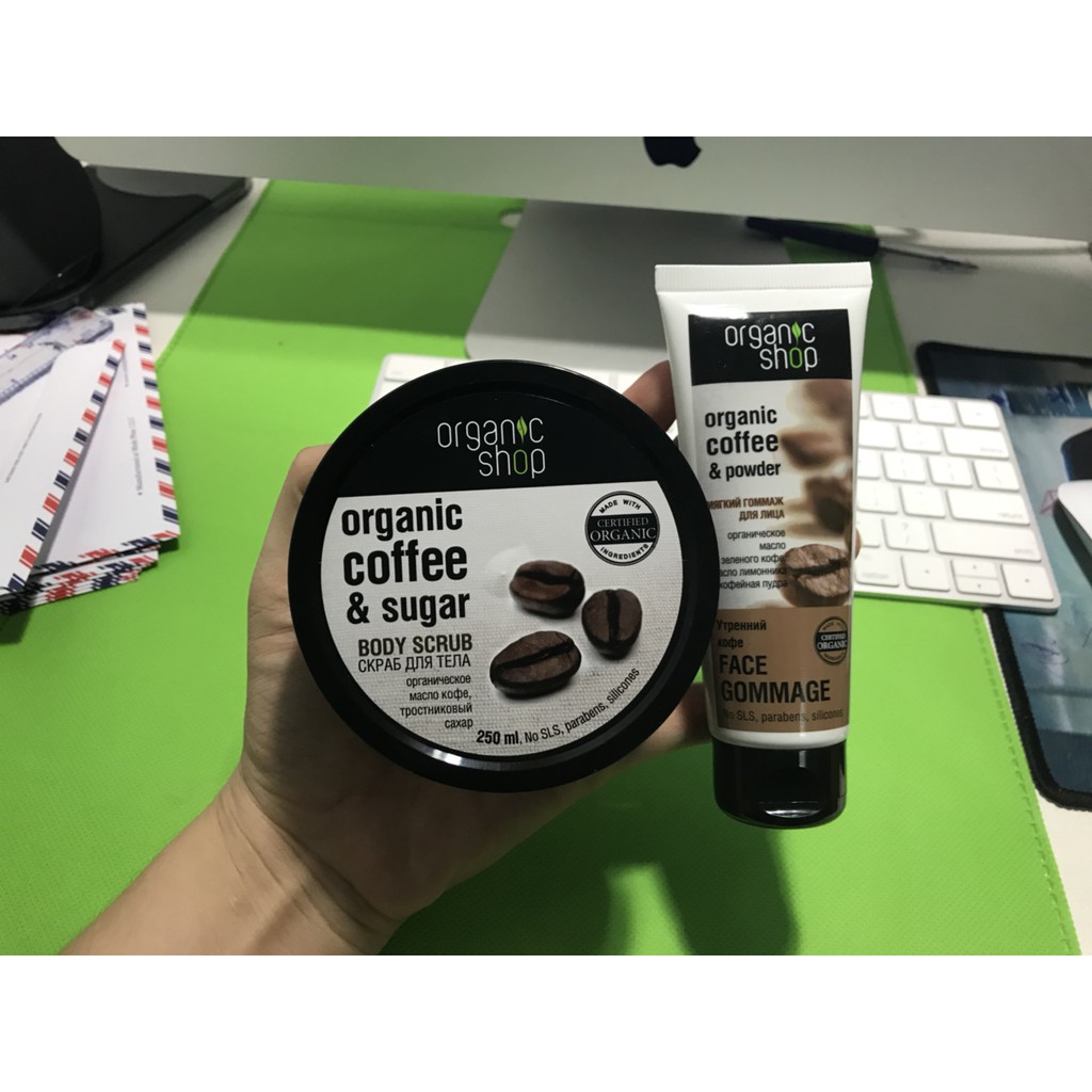 Tẩy Tế Bào Chết Toàn Thân Organic Coffee & Sugar Body Scrub - Tẩy Da Chết Organic 250ml | BigBuy360 - bigbuy360.vn
