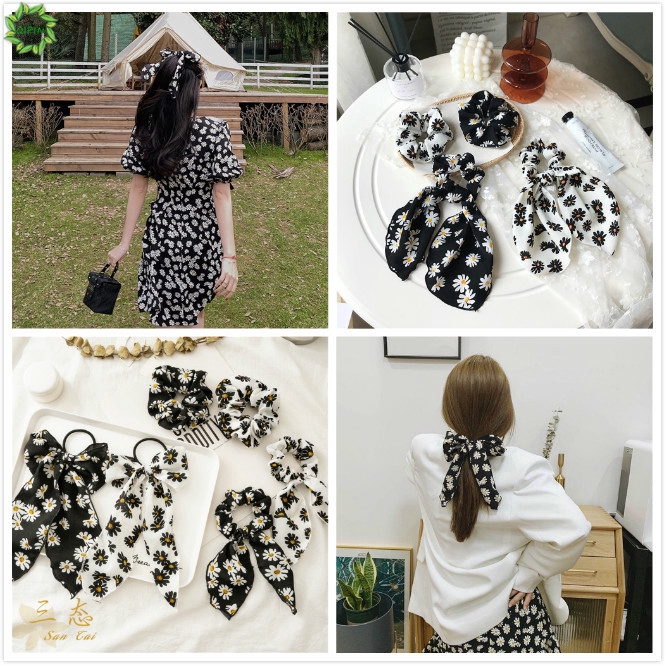 Dây Buộc Tóc Hình Hoa Cúc Xinh Xắn Dành Cho Nữ