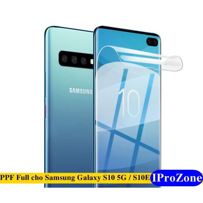 (Samsung S10 5G)Combo Dán Dẻo PPF tự phục hồi cho Samsung galaxy S10 5G / S10 E trước và sau