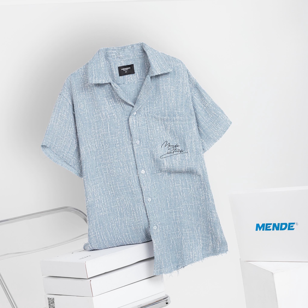 MENDE - Tweed Shirt - Áo sơ mi nam vải tweed 3 màu