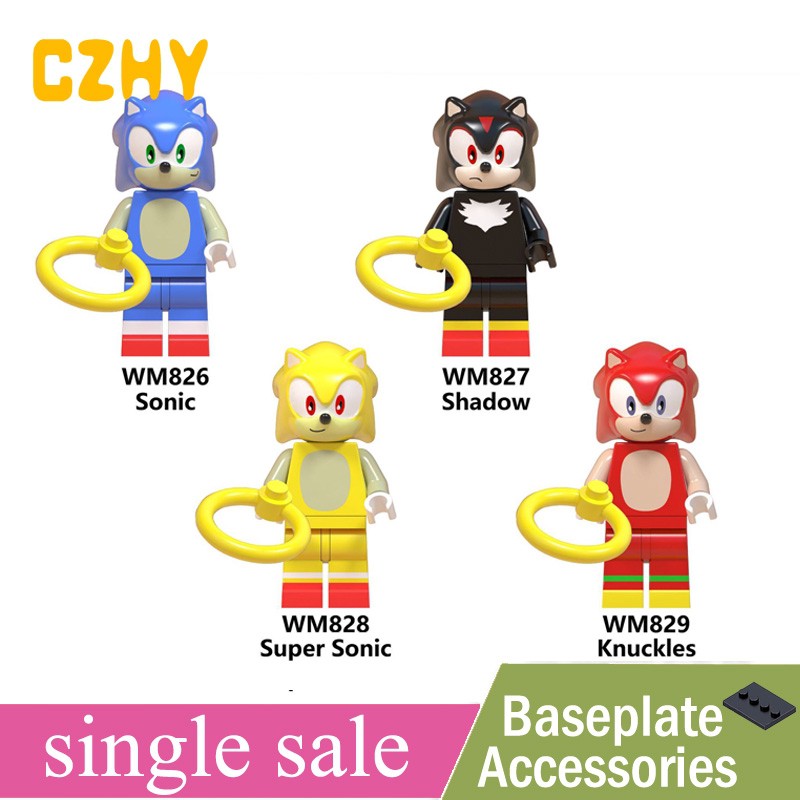 Mô Hình Đồ Chơi Lắp Ráp Nhân Vật Super Sonic Cho Bé WM6043 WM826 827 828 829