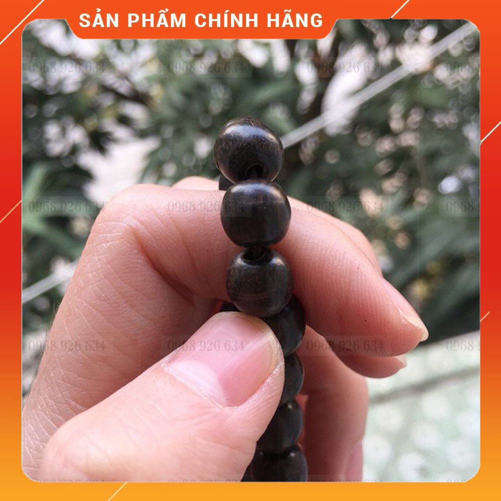 Vòng tay phong thủy gỗ mun📌 FREESHIP📌Vòng đeo tay phong thủy may mắn hạt gỗ mun cho người mệnh Mộc, Thủy [Hot]