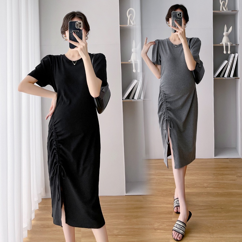 Đầm Bầu Vải Cotton Phong Cách Pháp Thời Trang Mùa Hè 2022 Mới