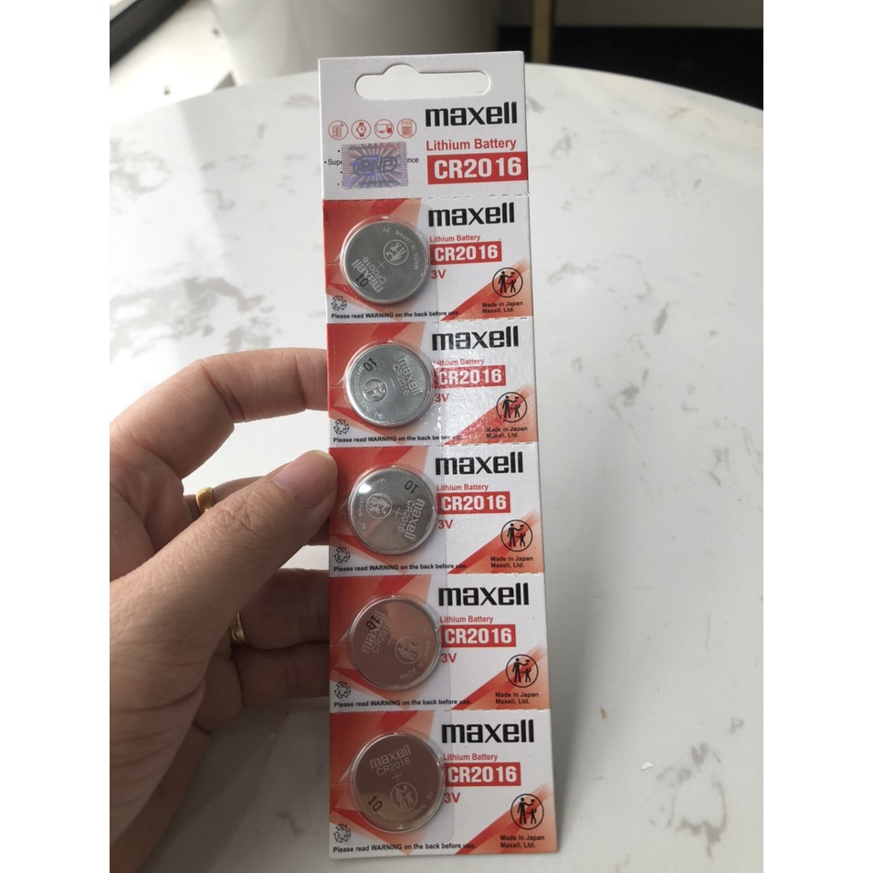 Pin CR2016 Chính Hãng Maxell Lithium 3v - Pin Remote Smartkey Ô tô Xe Máy Đồng Hồ Thiết Bị Các Loại