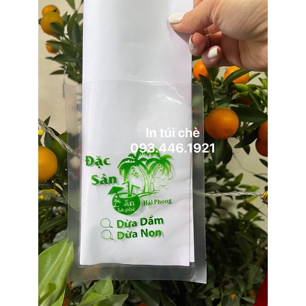 in túi đựng chè dừa dầm ngon, túi đựng chè dừa, mẫu túi chè dừa, in túi đựng chè theo yêu cầu, lh 0934461921