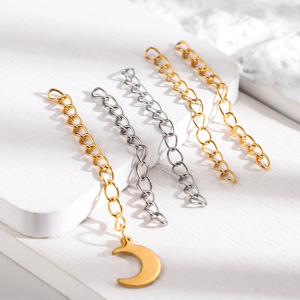 Set 50 Dây Xích St.kunkka Bằng Thép Không Gỉ Dùng Làm Vòng Tay/ Dây Chuyền 5Cm