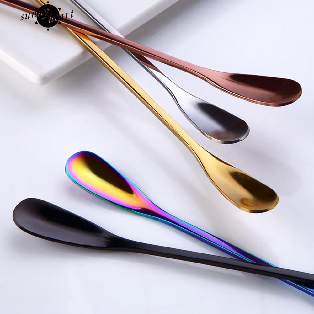 Muỗng cán dài nhiều màu làm từ inox tiện dụng chất lượng cao