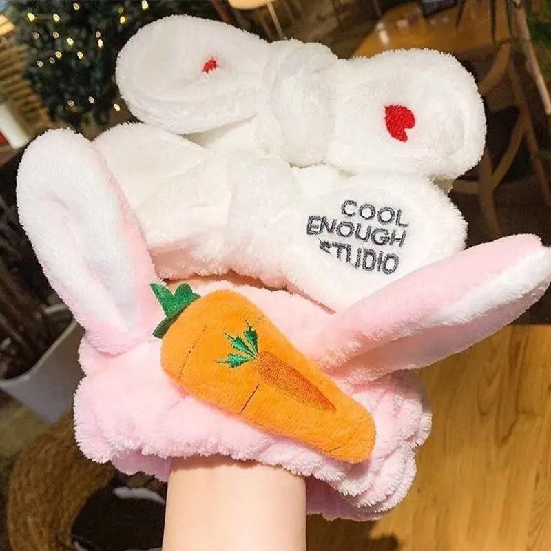 Băng Đô Co Giãn Đáng Yêu Dùng Khi Rửa Mặt/ Trang Điểm